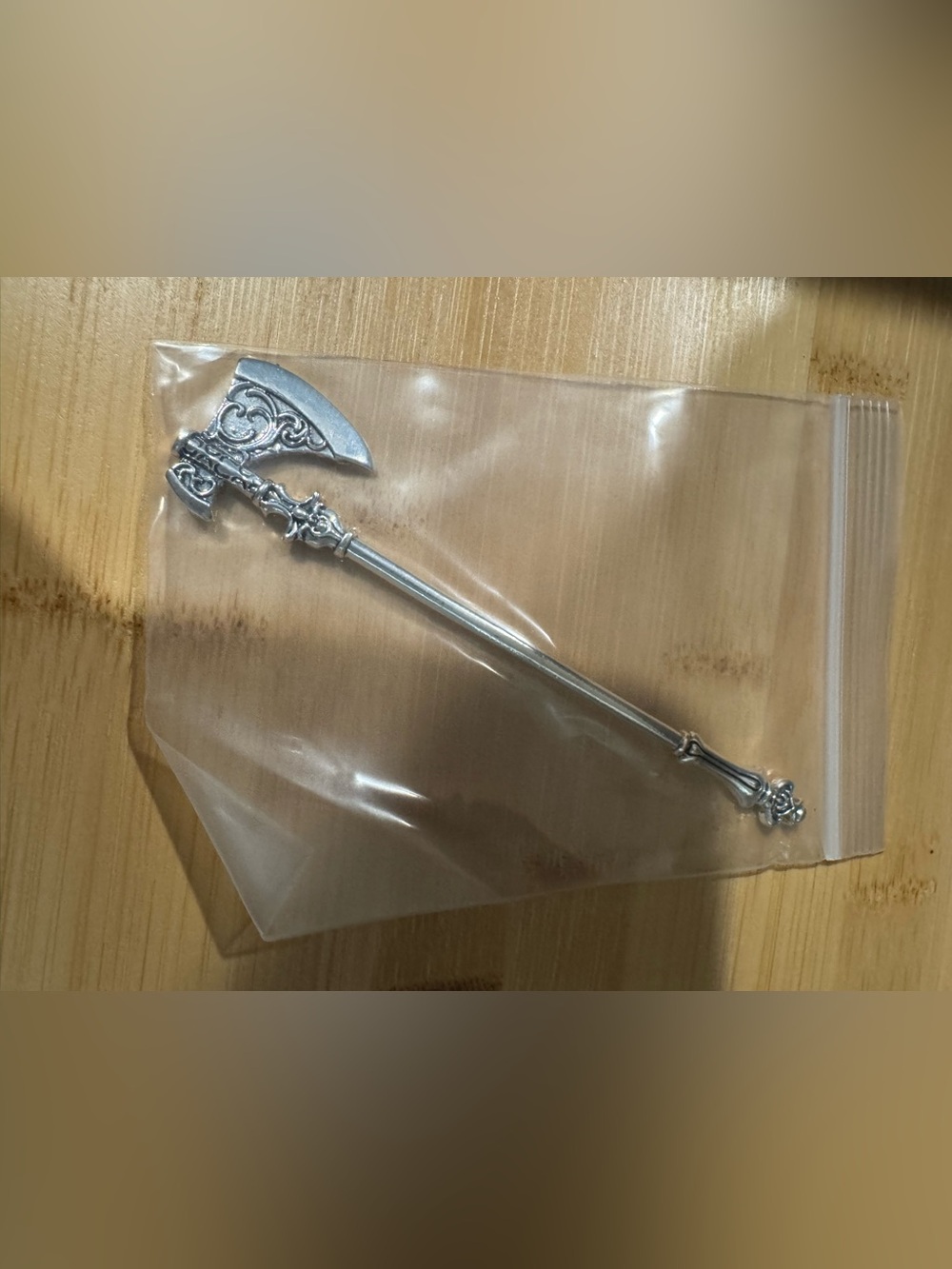 Silver Decorative Mini Axe